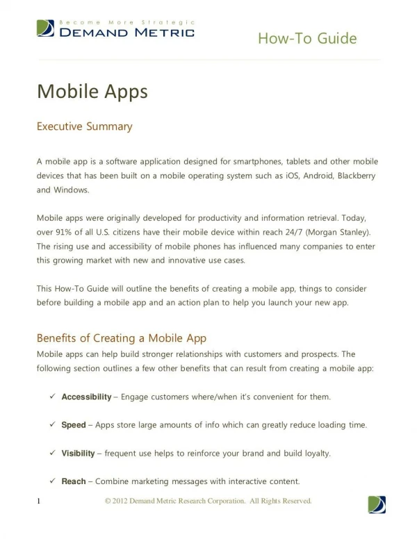 Mobile Apps Launch Guide