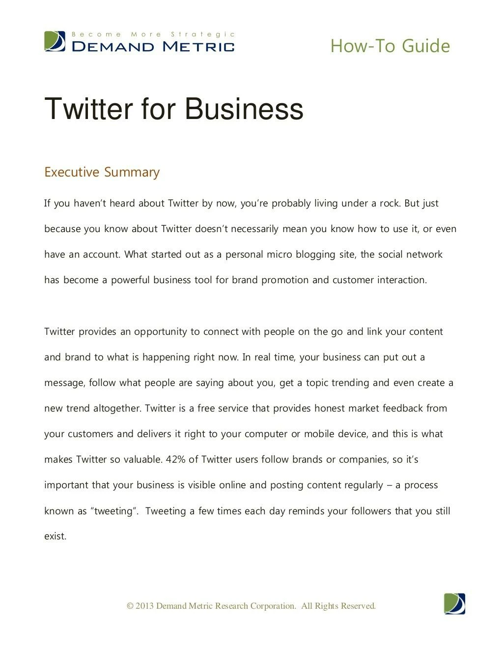 how to guide using twitter for business