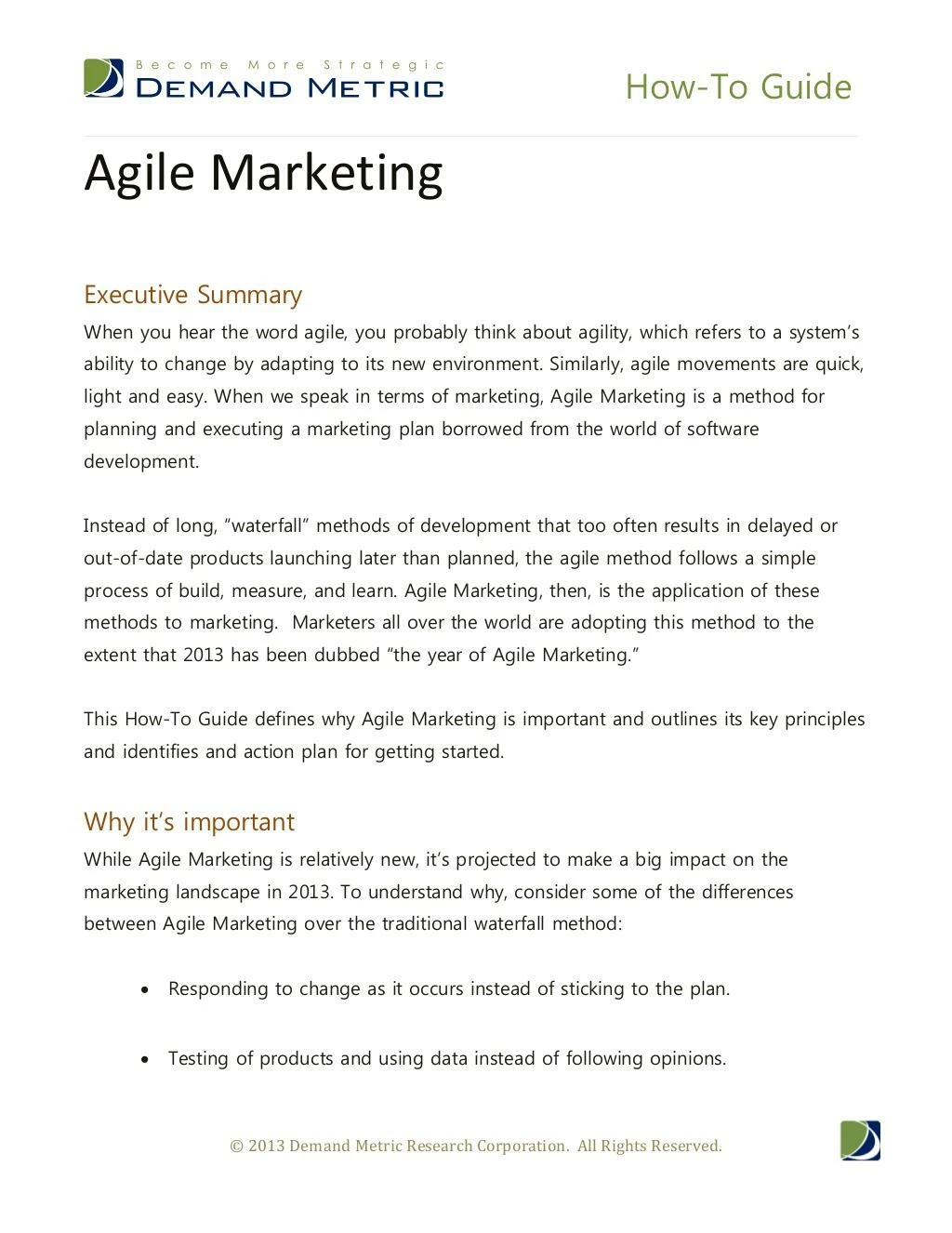 how to guide agile marketing