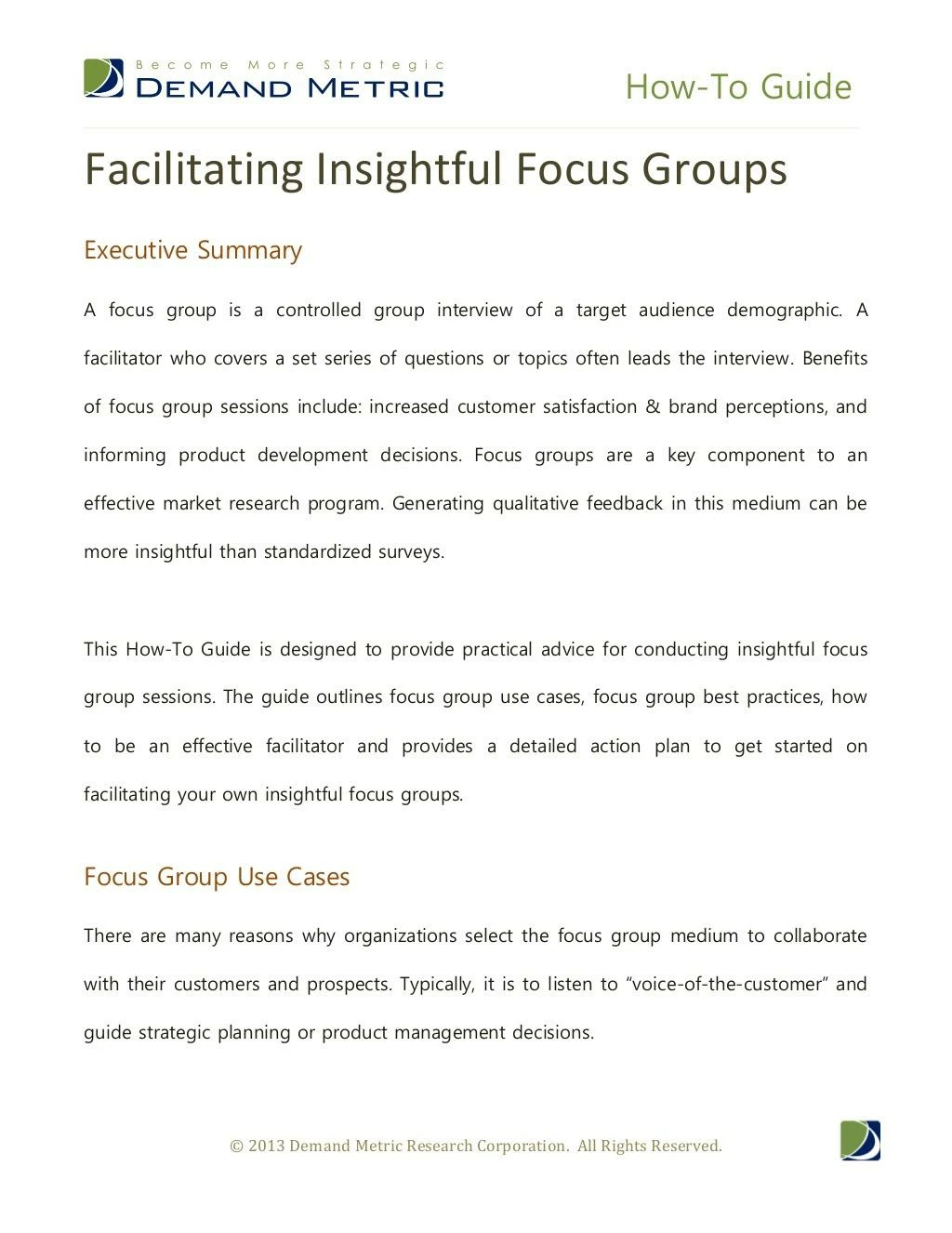 how to guide facilitating insightful focus groups