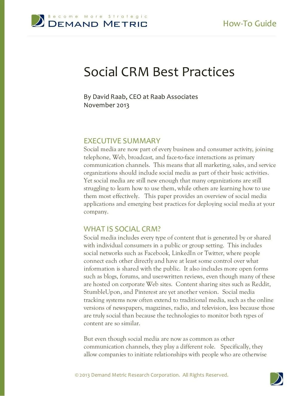 how to guide social crm best practices