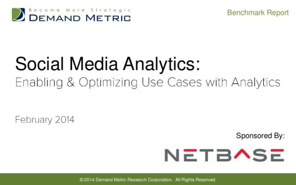 social media analytics benchmark report