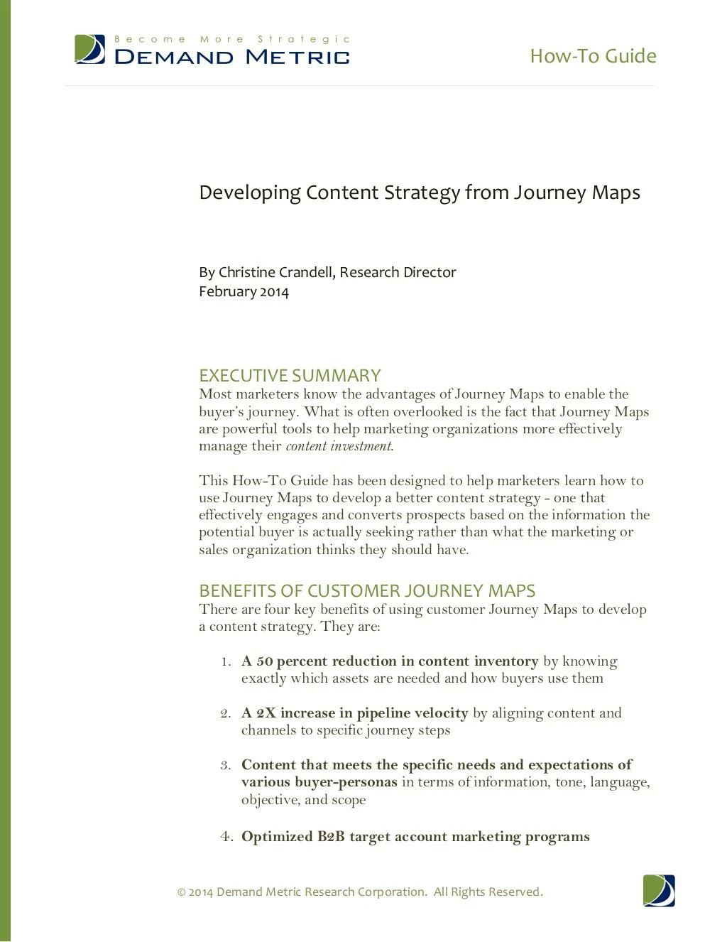 how to guide developing content strategy from journey maps