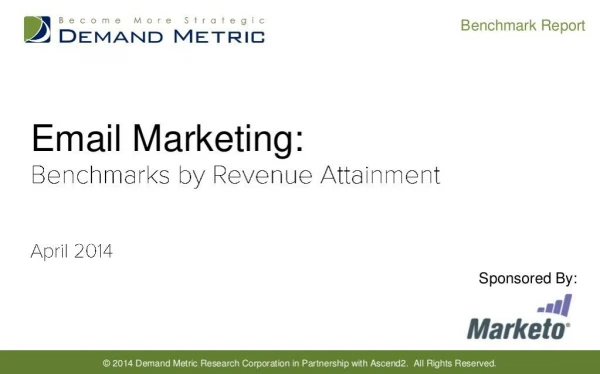 Email Marketing Benchmark Report