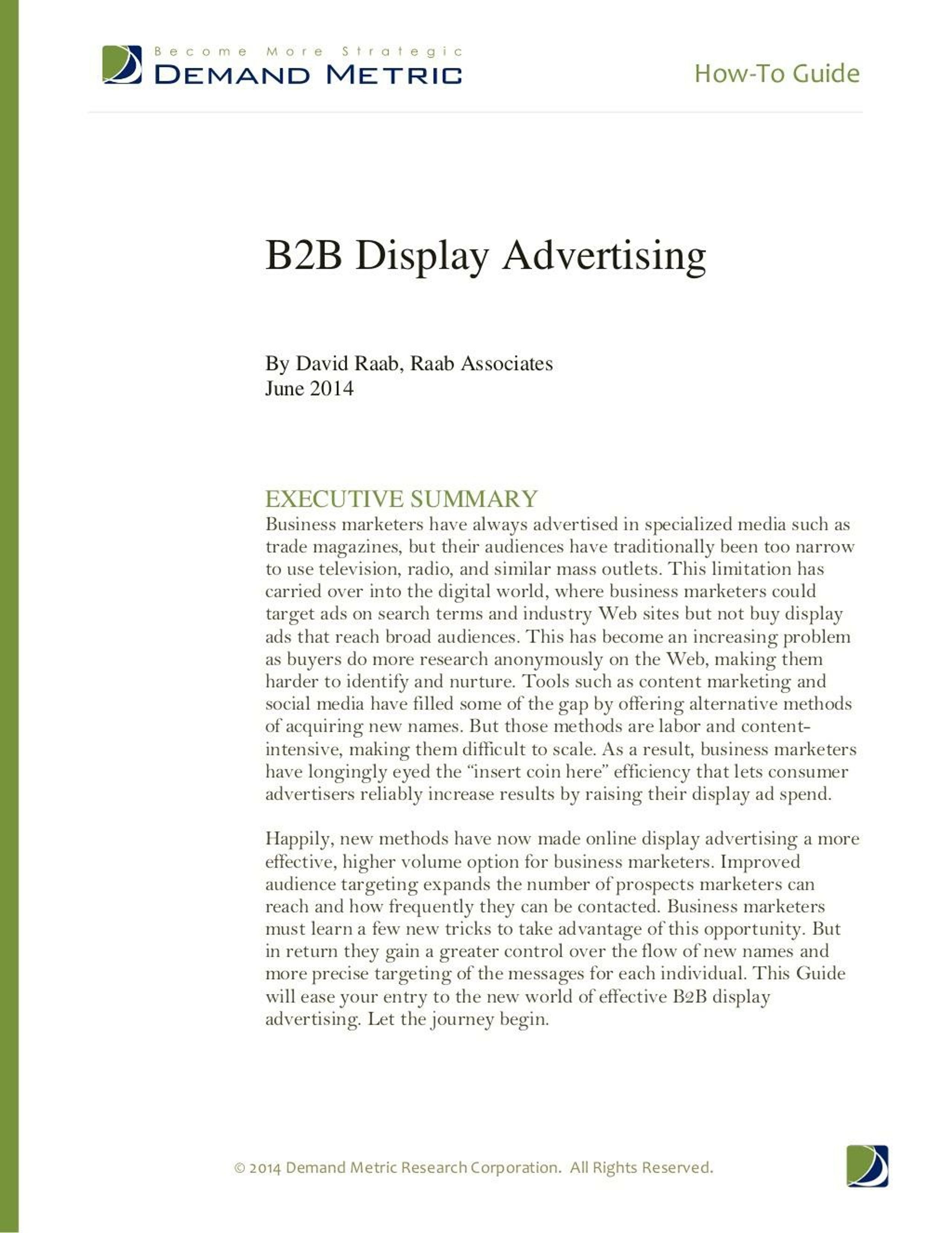 PPT - How-To Guide: B2B Display Advertising PowerPoint Presentation ...