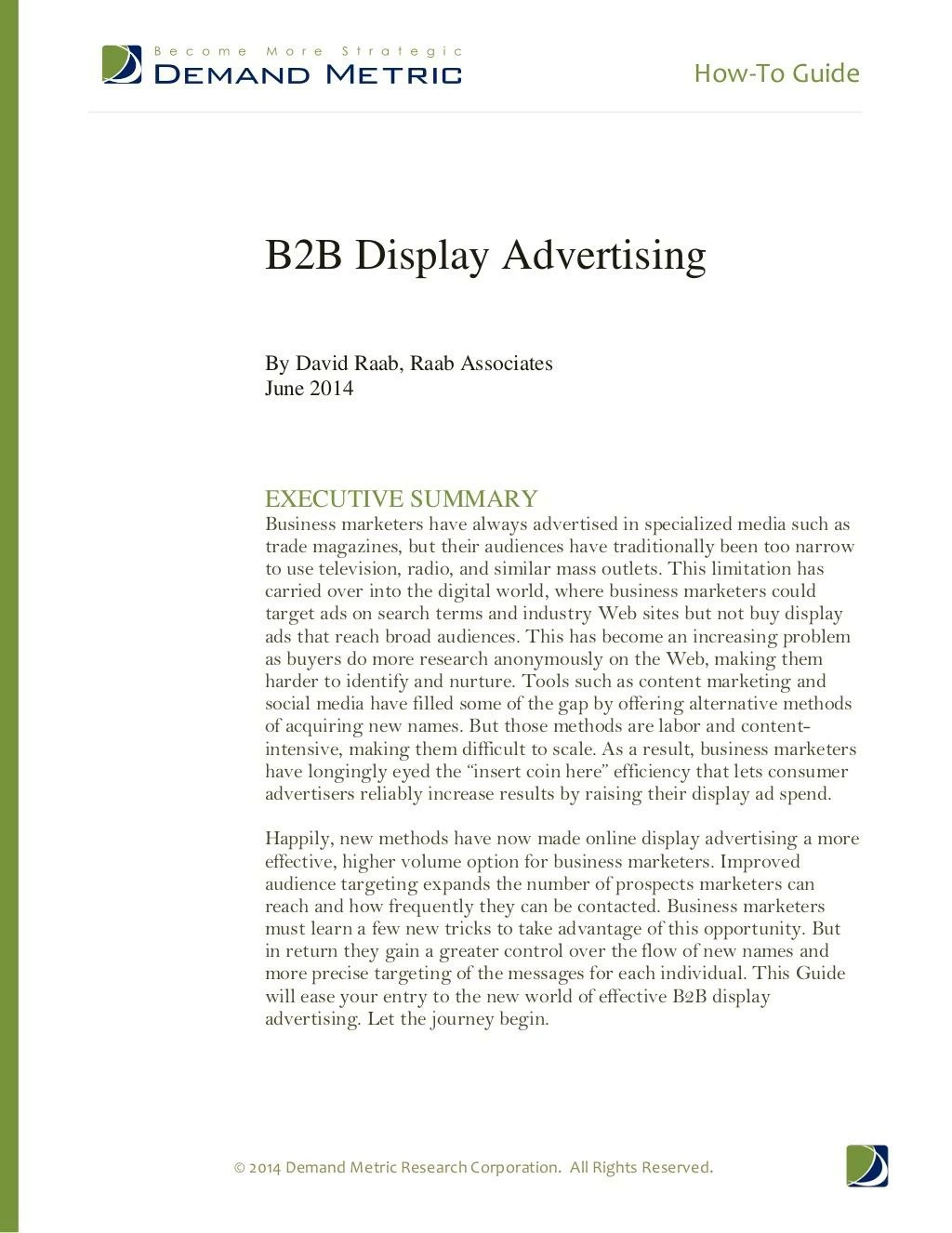how to guide b2b display advertising