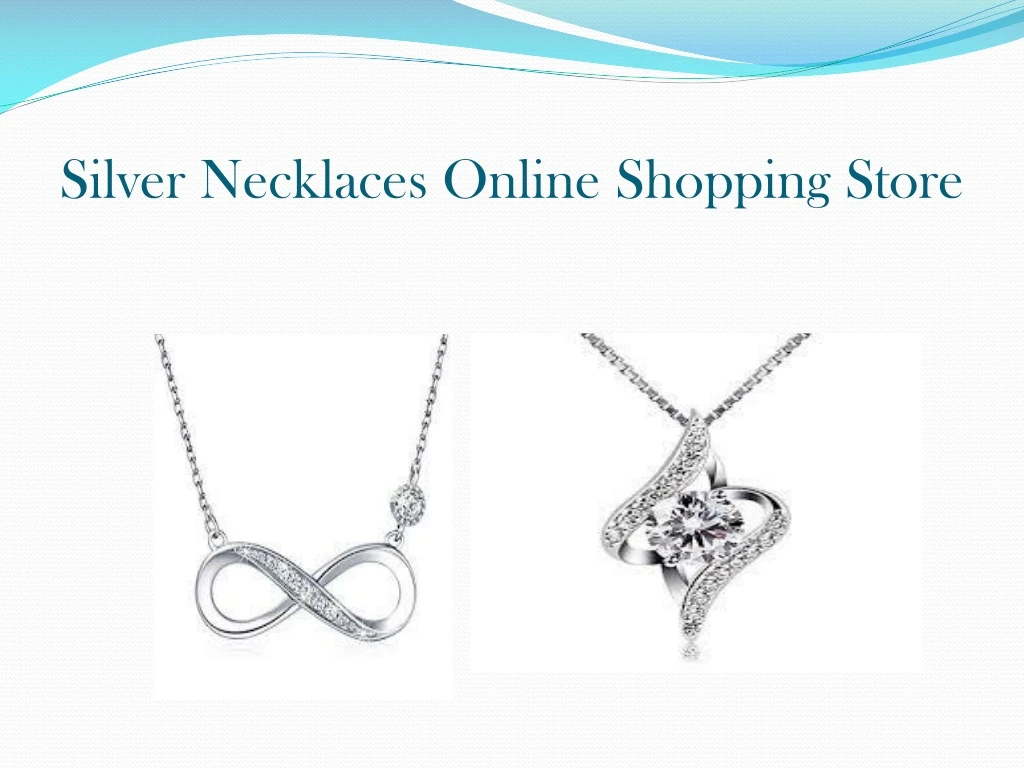 silver necklaces online shopping store