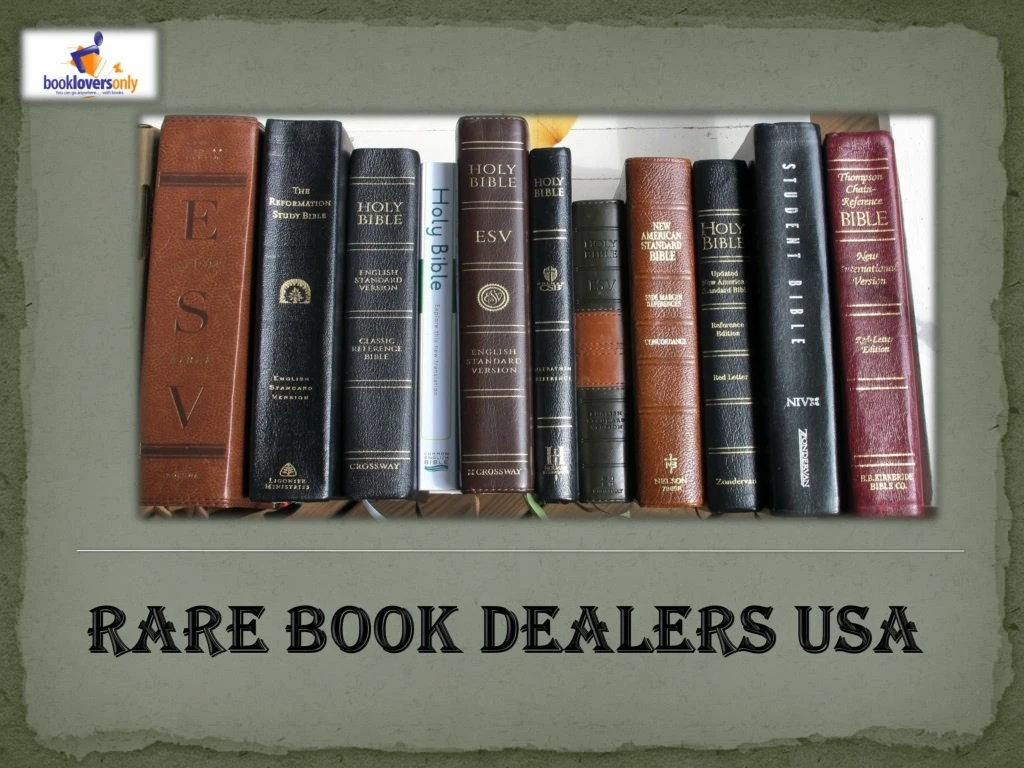 rare book dealers usa