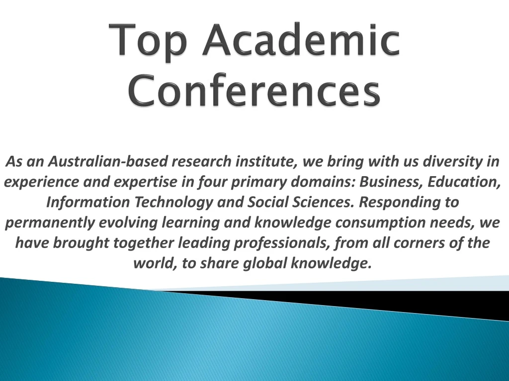 top academic conferences