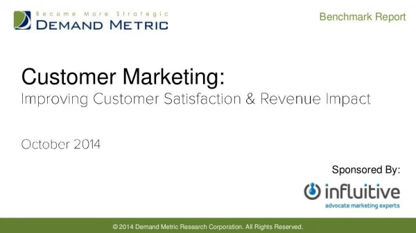 Customer Marketing Benchmark Report