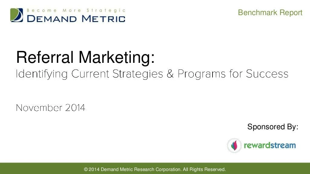referral marketing benchmark report