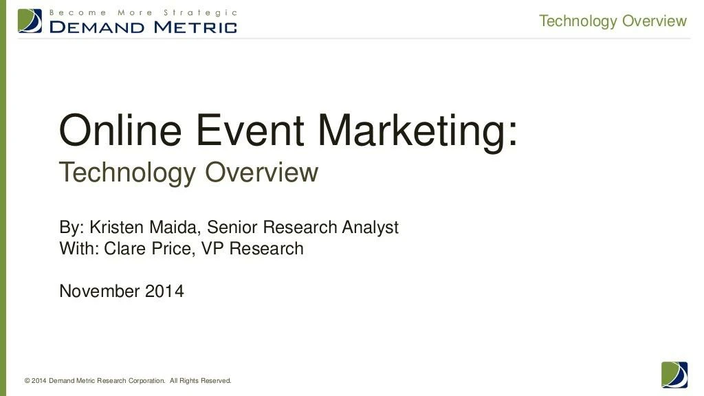 online event marketing technology overview