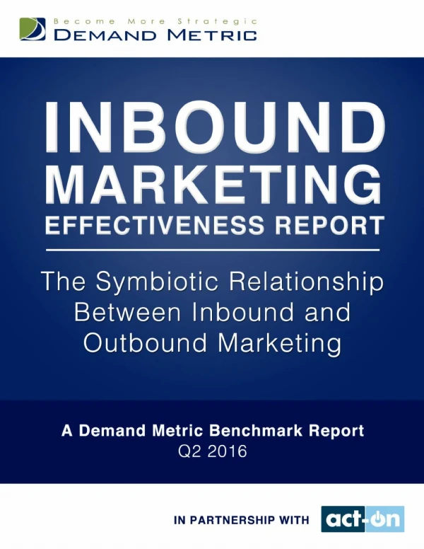 Inbound Marketing Report 2016