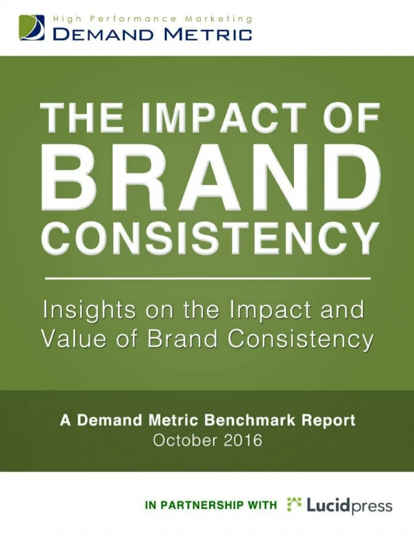Brand Consistency Benchmark Report