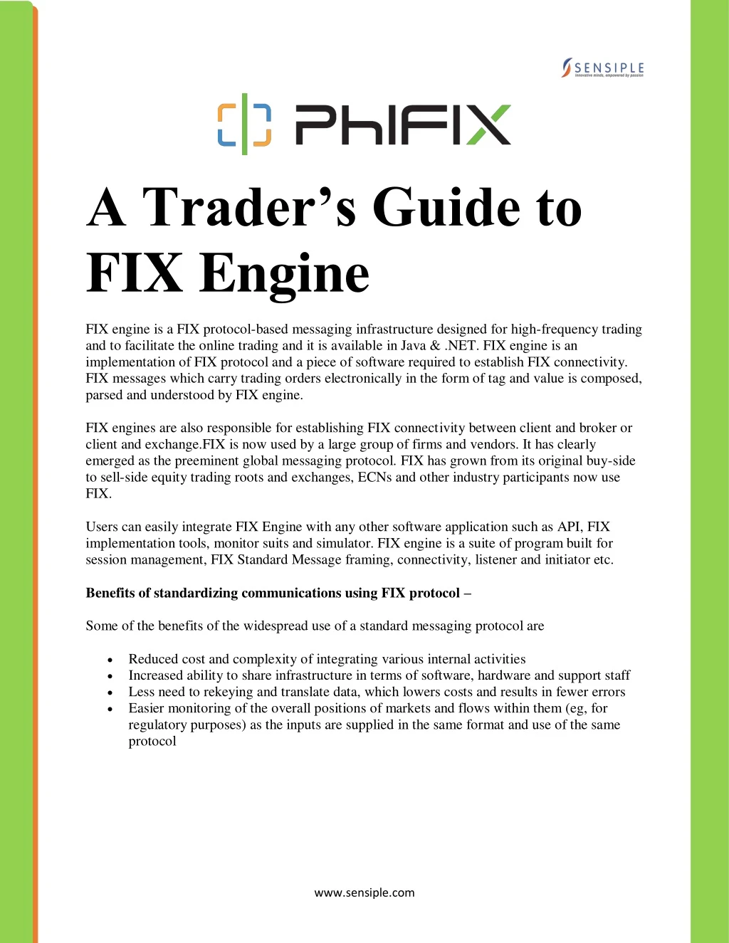 a trader s guide to fix engine