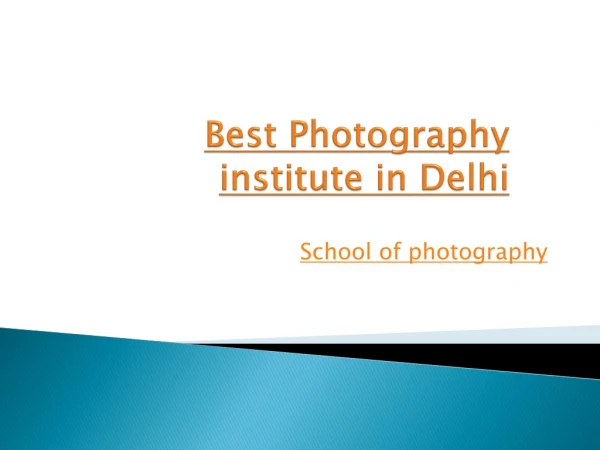 School of photography