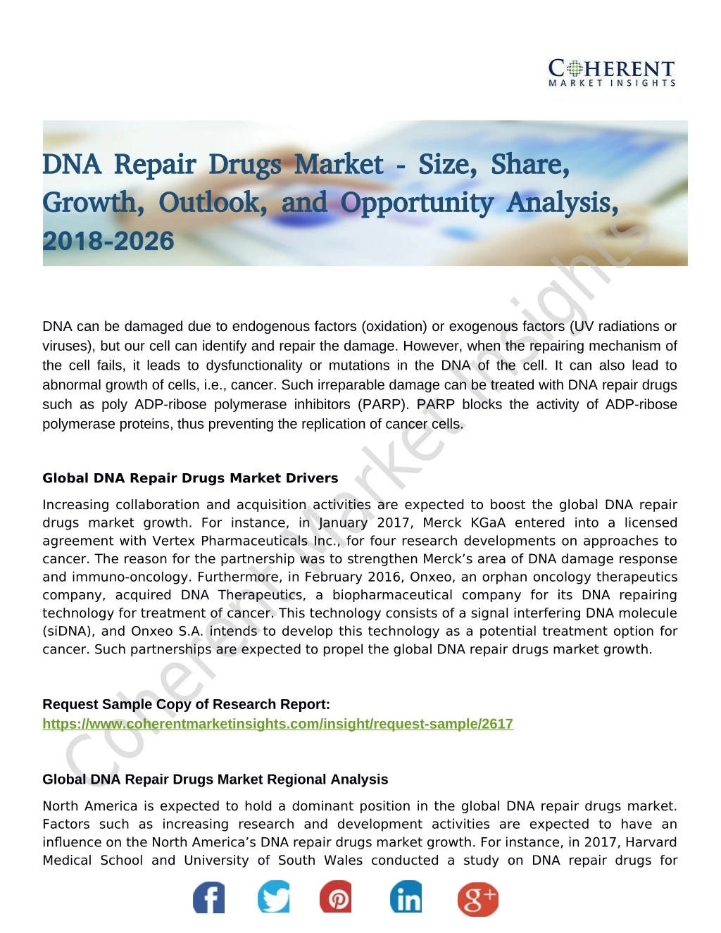 dna repair drugs market size share dna repair