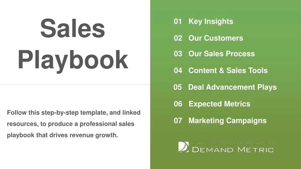 sales playbook