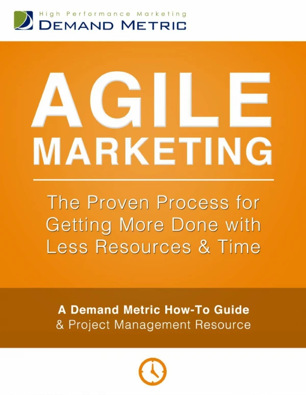 Agile Marketing How-To Guide and Toolkit