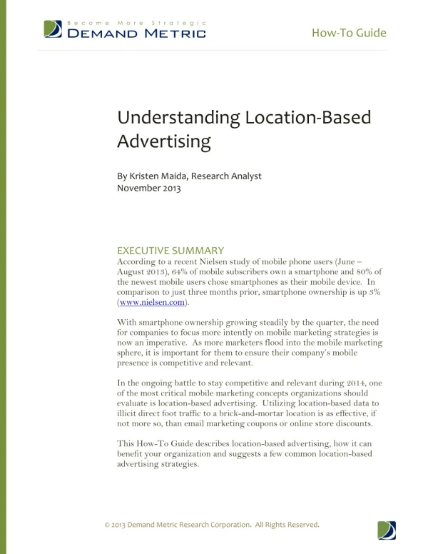 Understanding Location-Based Advertising How-To Guide