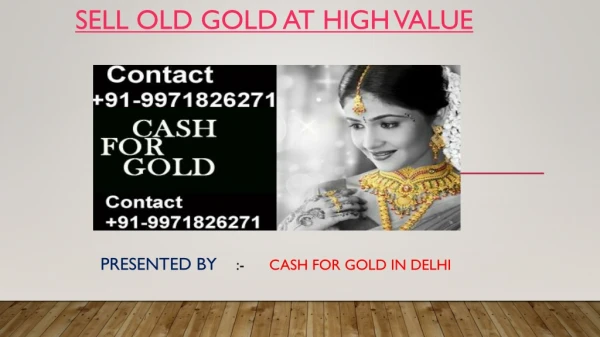 Sell Gold | Cash For Gold | Gold Buyer