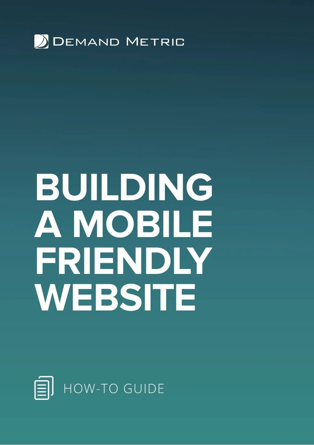 building a mobile friendly website