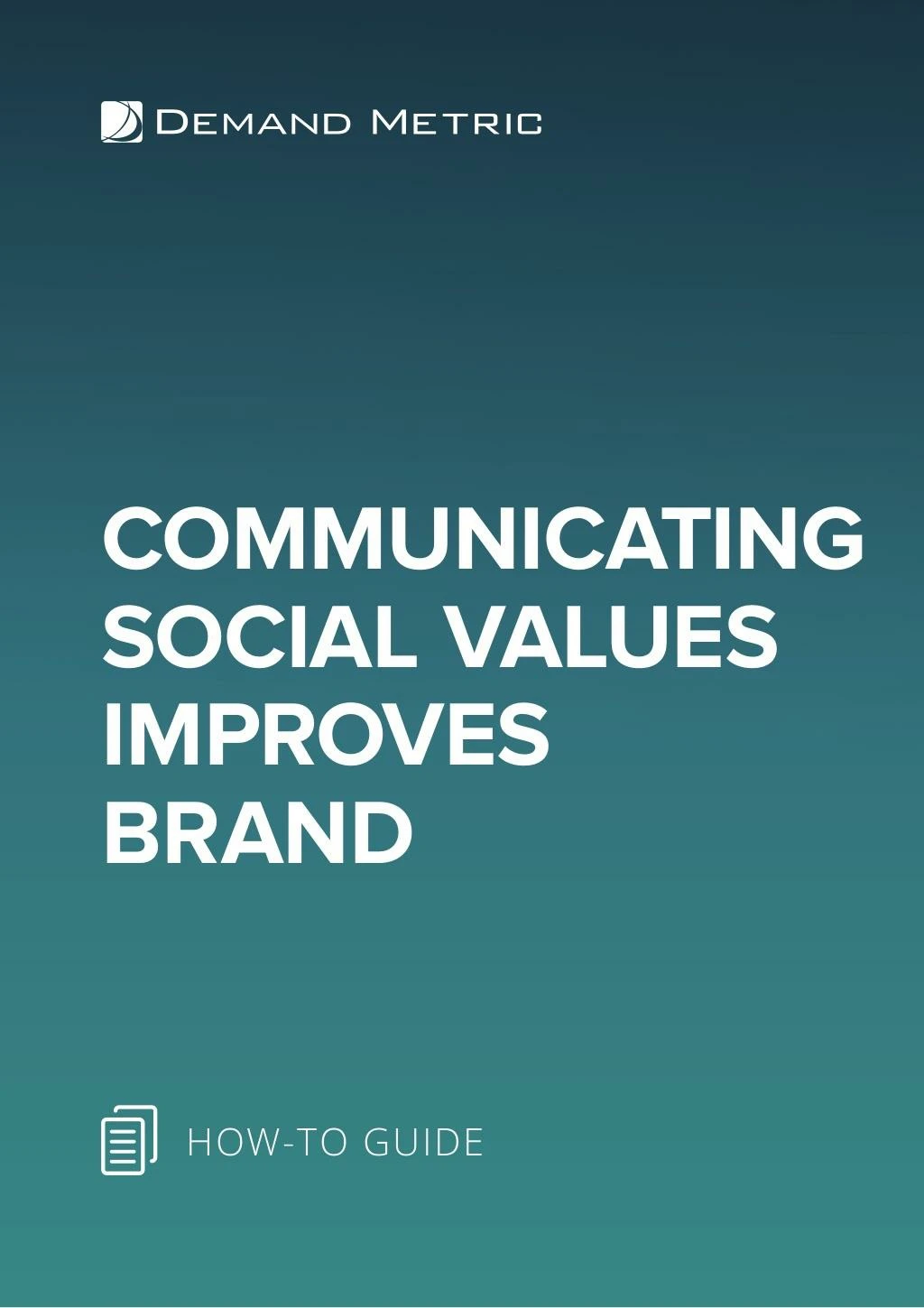 communicating social values improves brand