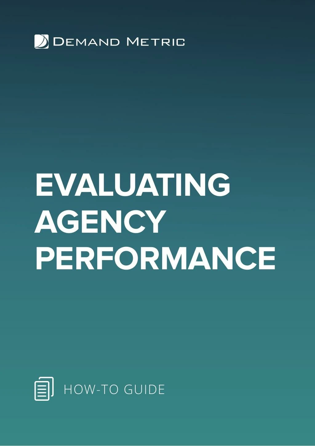 evaluating agency performance