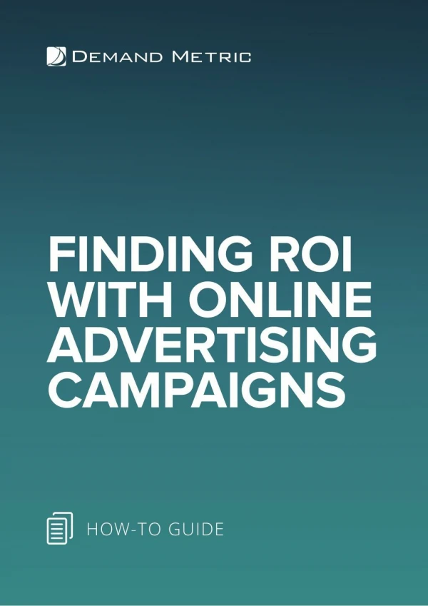 Finding ROI with Online Advertising Campaigns