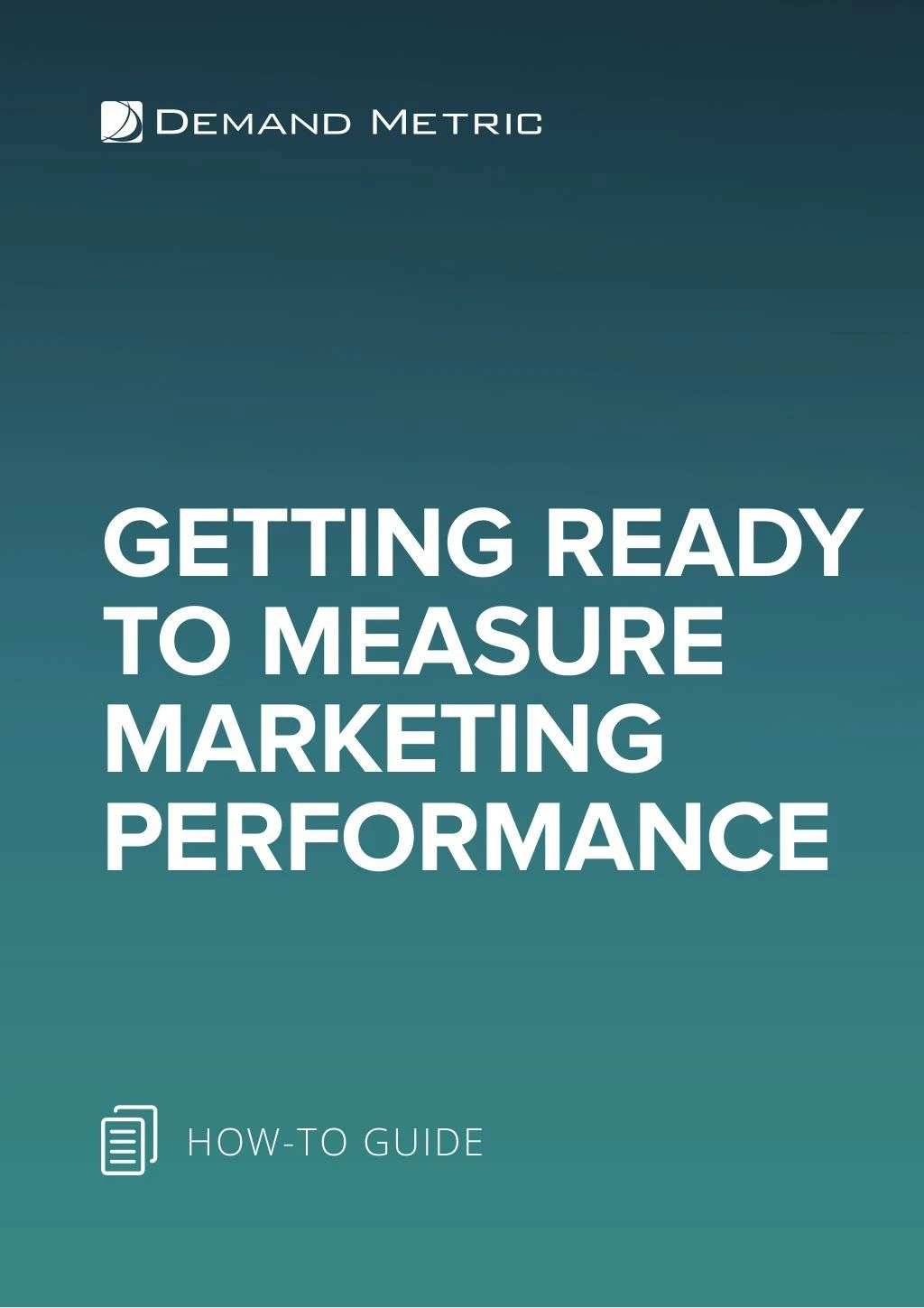 get ready to measure marketing performance