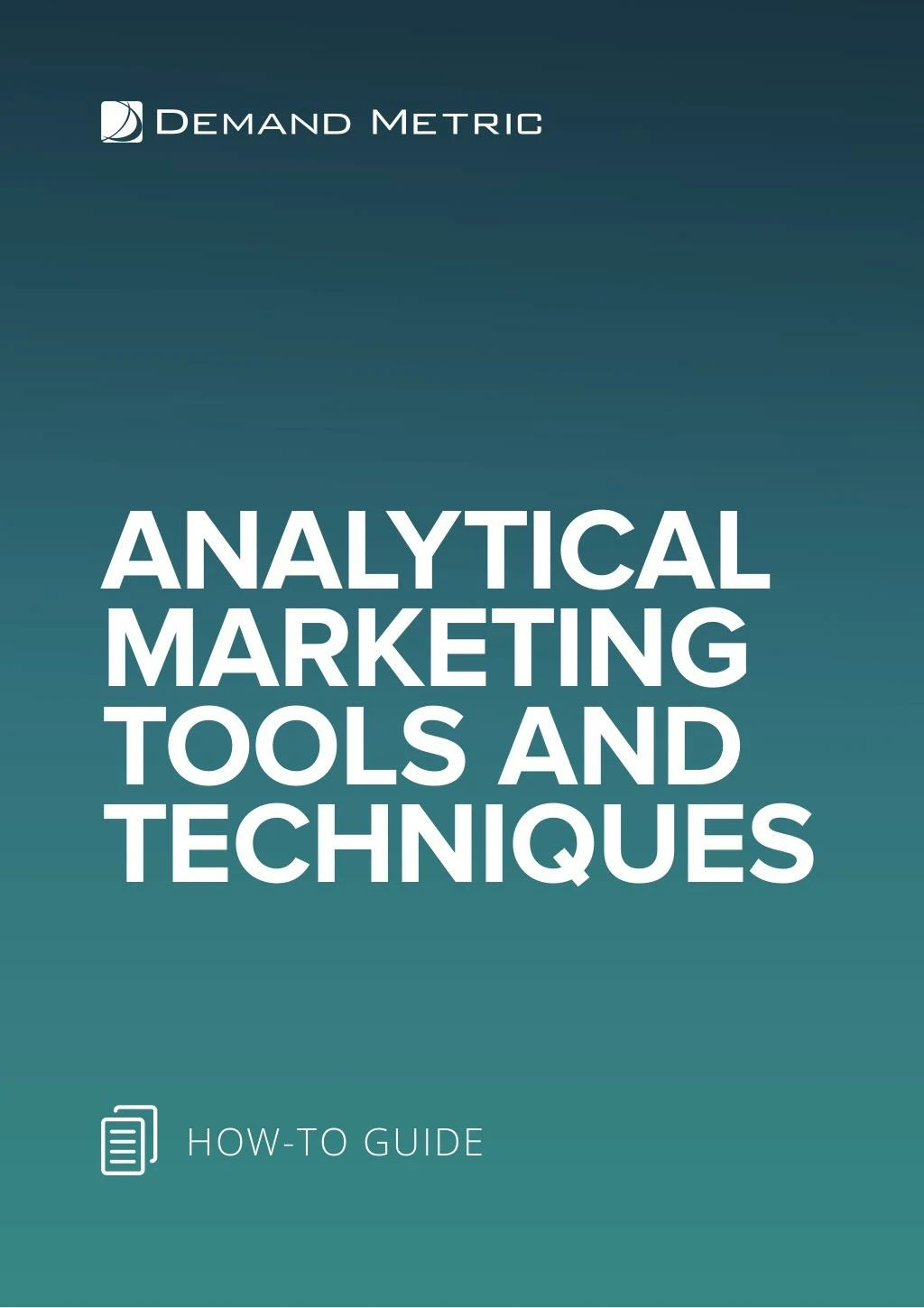 analytical marketing tools techniques