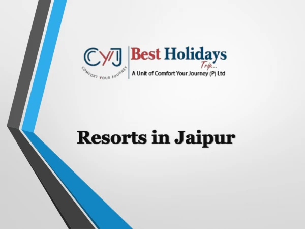 Resorts in Jaipur To Organize your Corporate Events