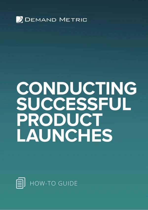 Conducting Successful Product Launches