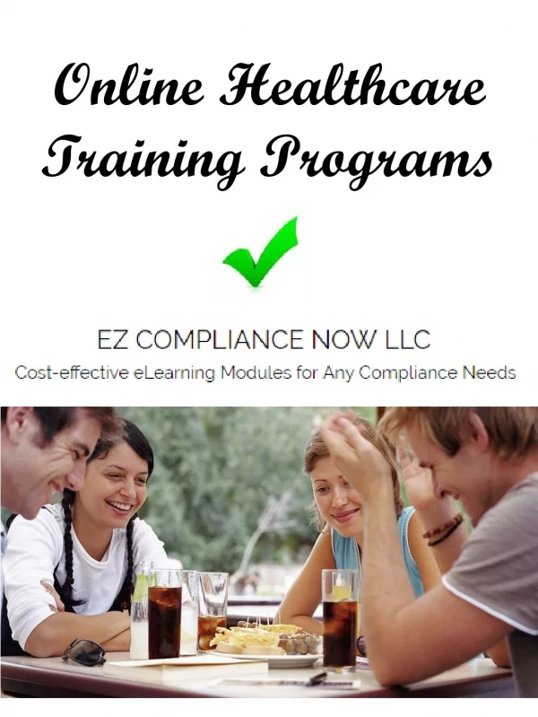 Online Healthcare Training Programs