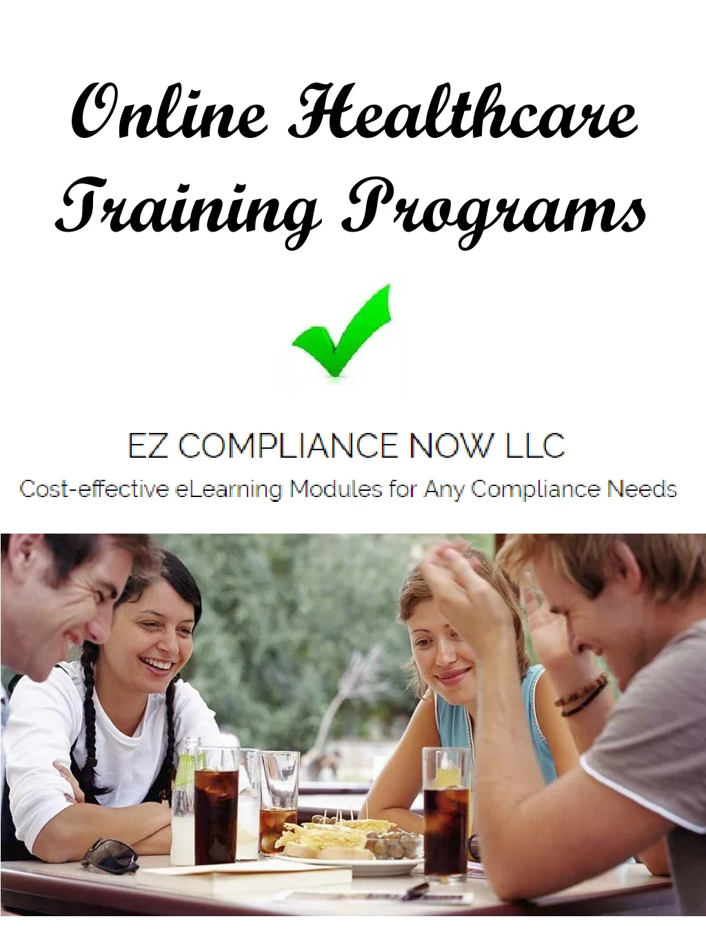 online healthcare training programs