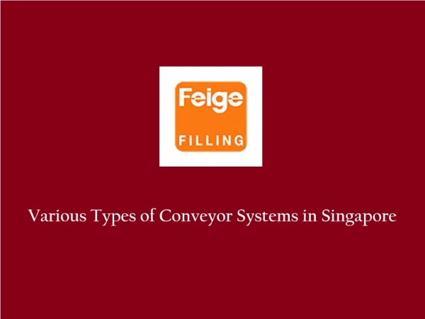 Types of Conveyor Systems