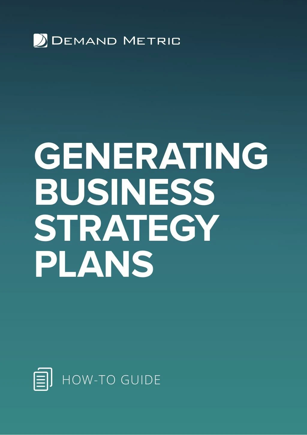 generating business strategy plans