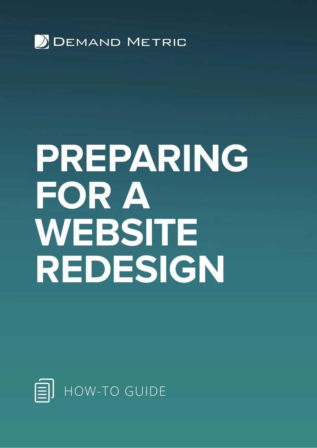 preparing for a website redesign