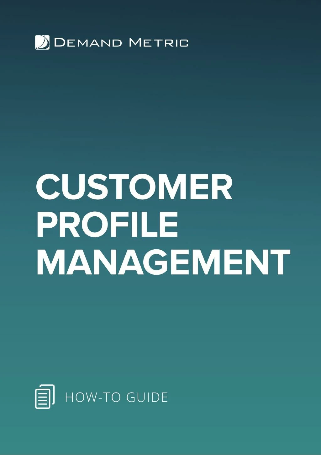 customer profile management