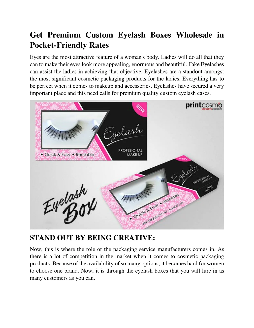 get premium custom eyelash boxes wholesale