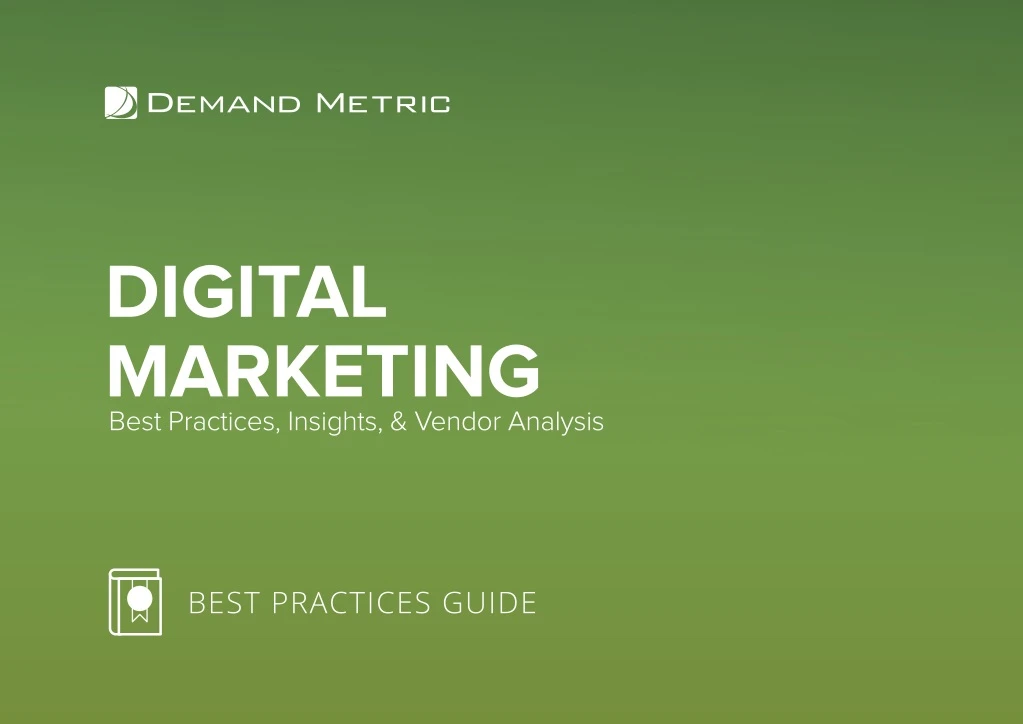 digital marketing best practices insights vendor