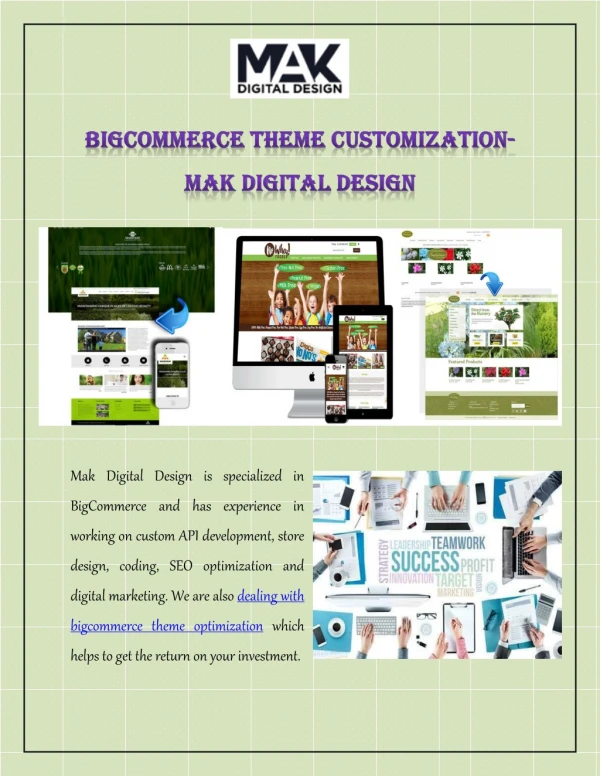 BigCommerce Theme Customization-Mak Digital Design