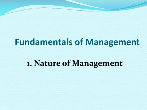 Managerial Roles in Organizations: Informational Nature of Management Roles