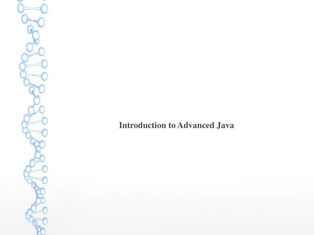 introduction to advanced java