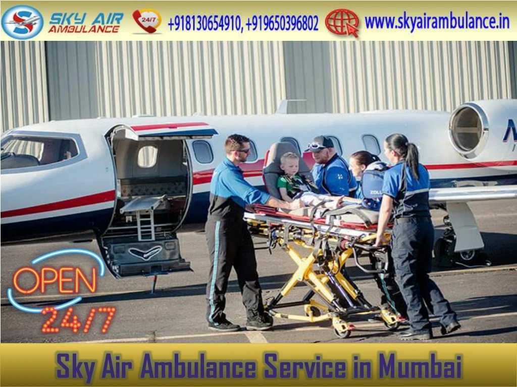 sky air ambulance service in mumbai