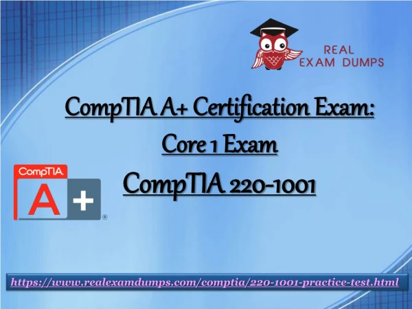 Download CompTIA 220-1001 Dumps – 220-1001 Real Exam Questions RealExamDumps.com