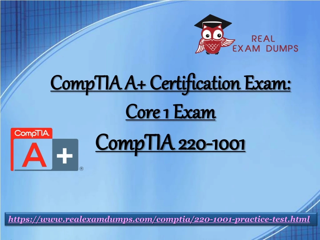 comptia a certification exam core 1 exam comptia