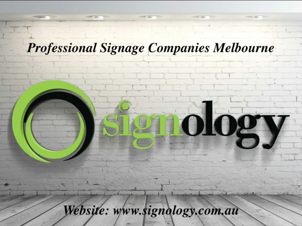 Professional signage companies melbourne