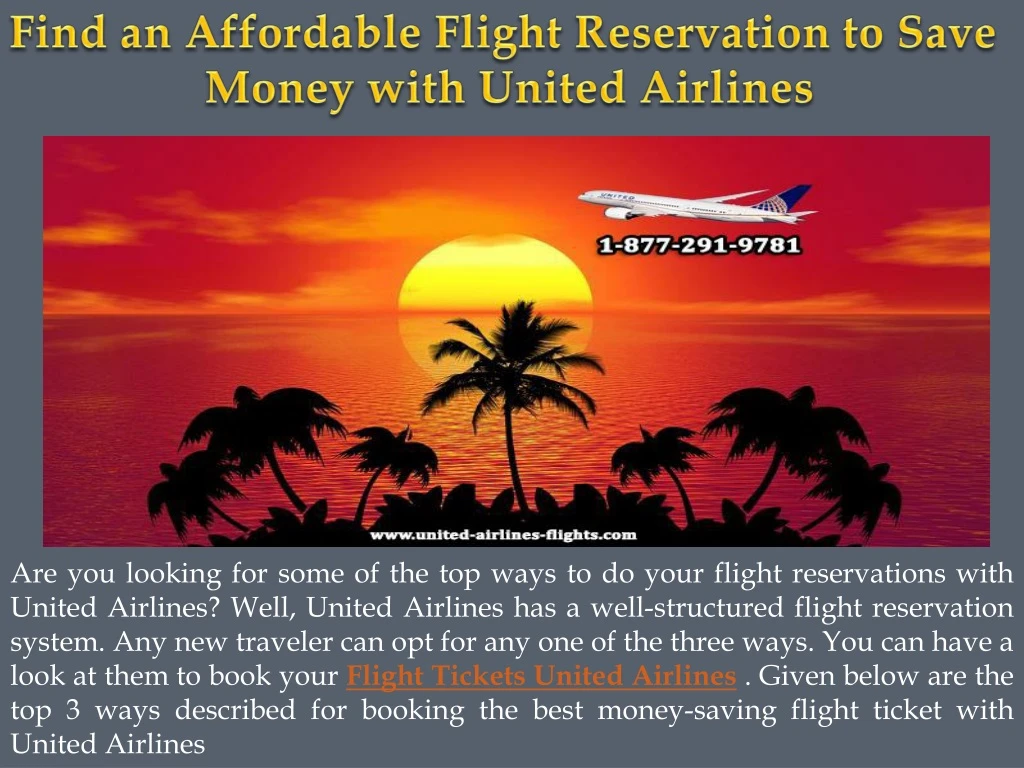 find an affordable flight reservation to save