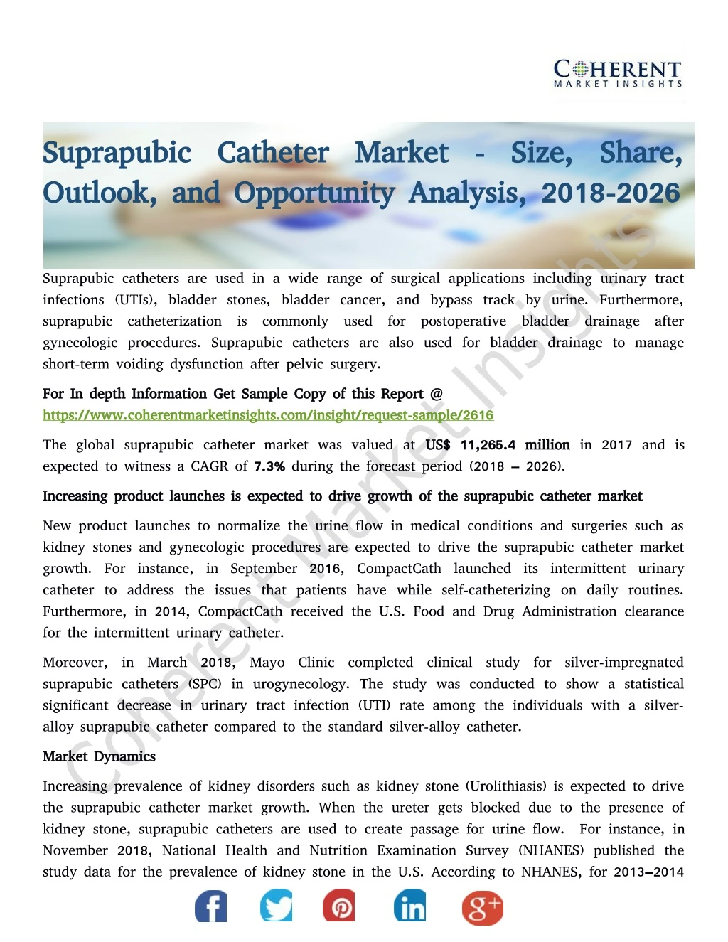 suprapubic catheter market size share suprapubic